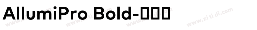 AllumiPro Bold字体转换